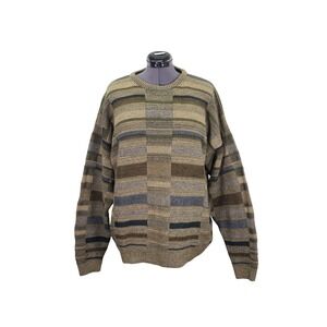 Zylos George Machado Coogi Style Sweater Men's Size Large Vintage Crew Neck